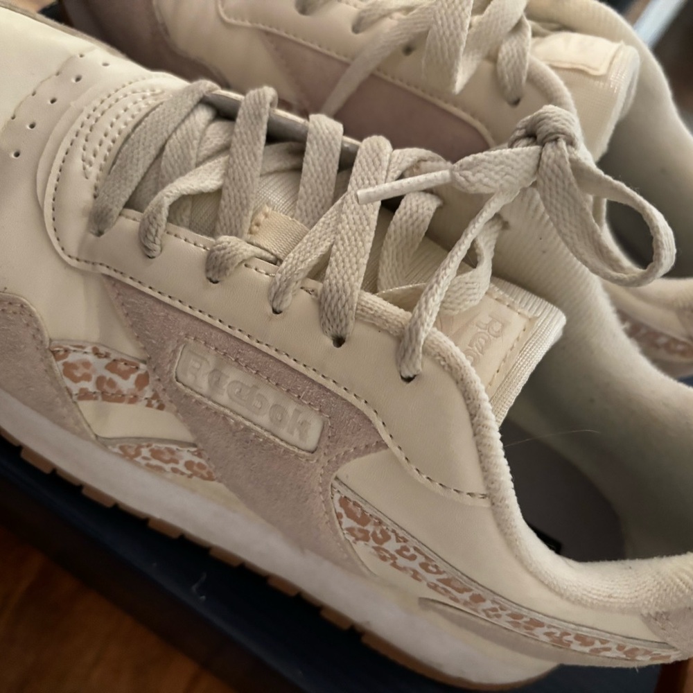 Reebok Women's Sneakers - Beige and White and leopard print - Picture 3 of 8